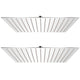 Vidaxl Rain Shower Head 2 ST 40x40 cm en acier inoxydable