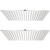 Vidaxl Rain Shower Head 2 ST 50x50 cm en acier inoxydable