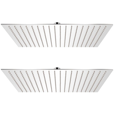 Vidaxl Rain Shower Head 2 ST 50x50 cm en acier inoxydable