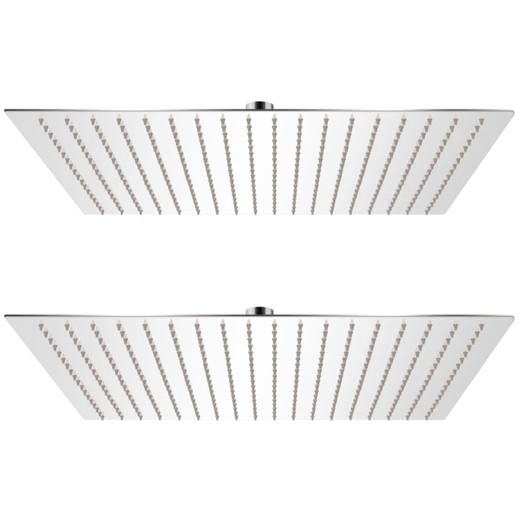 Vidaxl Rain Shower Head 2 ST 50x50 cm en acier inoxydable