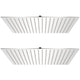 Vidaxl Rain Shower Head 2 ST 50x50 cm en acier inoxydable