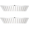 Vidaxl Rain Shower Head 2 PCS 20x30 cm en acier inoxydable