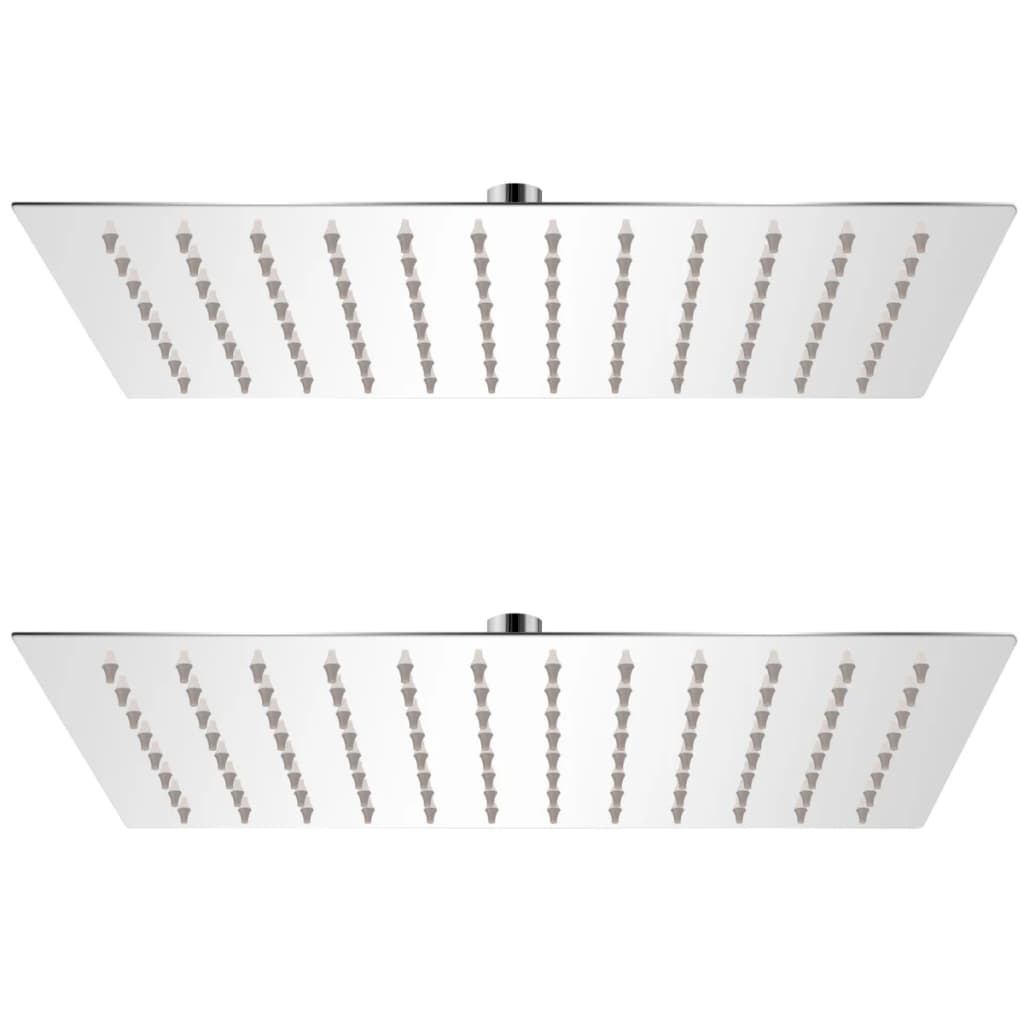 Vidaxl Rain Shower Head 2 PCS 20x30 cm en acier inoxydable