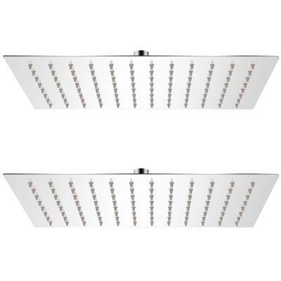 Vidaxl Rain Shower Head 2 PCS 20x30 cm en acier inoxydable