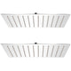 Vidaxl Rain Shower Head 2 PCS 20x30 cm en acier inoxydable