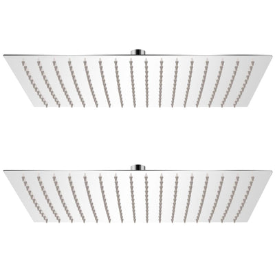 Vidaxx pommeaux de douche à effet pluie 2 pcs 30x40 cm acier inoxydable