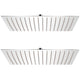 Vidaxx pommeaux de douche à effet pluie 2 pcs 30x40 cm acier inoxydable