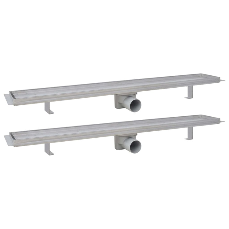 Vidaxl Doudeur de douche 2 pc Rectangular 830x140 mm