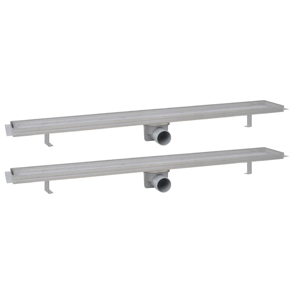 Vidaxl Doudeur de douche 2 pc Rectangular 930x140 mm