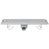 Vidaxl Doudeur de douche 2 pc Golf rectangulaire 730x140 mm en acier inoxydable