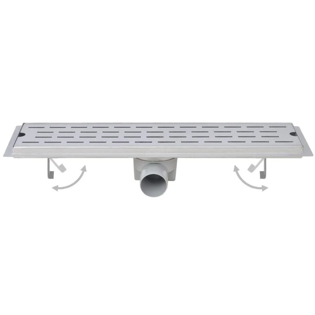 Vidaxl Doudeur de douche 2 pc Bubble rectangulaire 730x140 mm en acier inoxydable