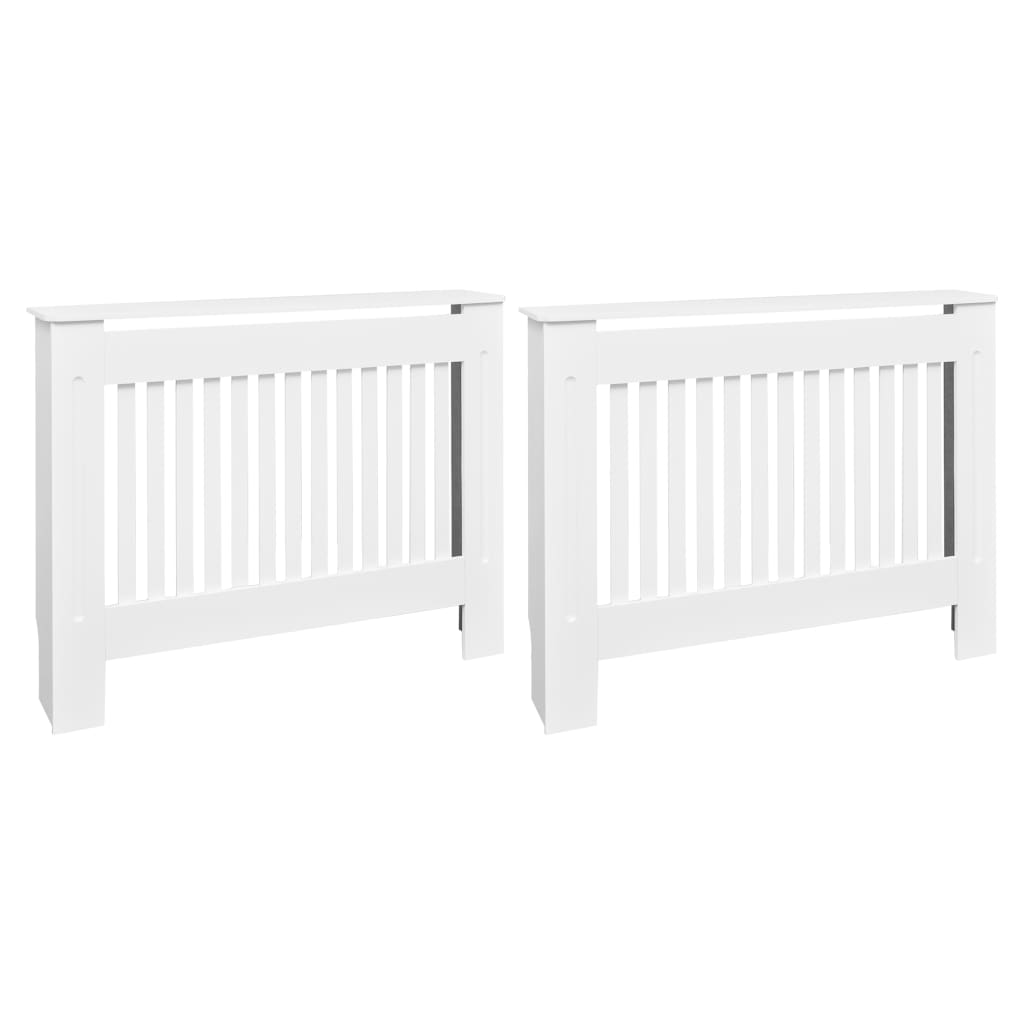 Construction de radiatorom vidaxl 2 st 112 cm mdf blanc
