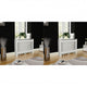 Construction de radiatorom vidaxl 2 st 112 cm mdf blanc