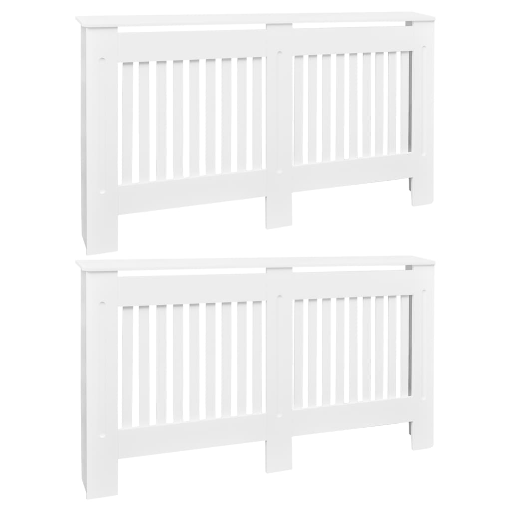 Construction de radiotorom vidaxl 2 st 152 cm mdf blanc