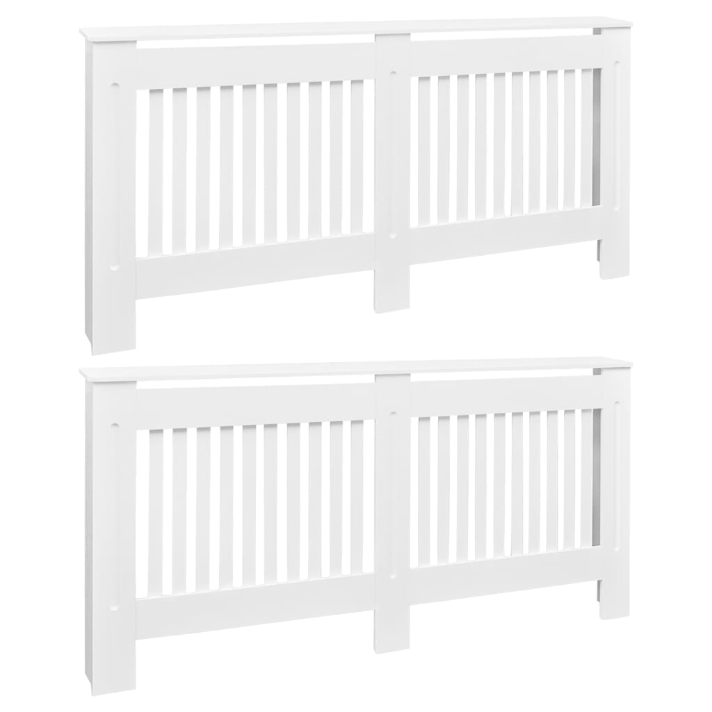 Construction de radiatorom vidaxl 2 st 172 cm mdf blanc