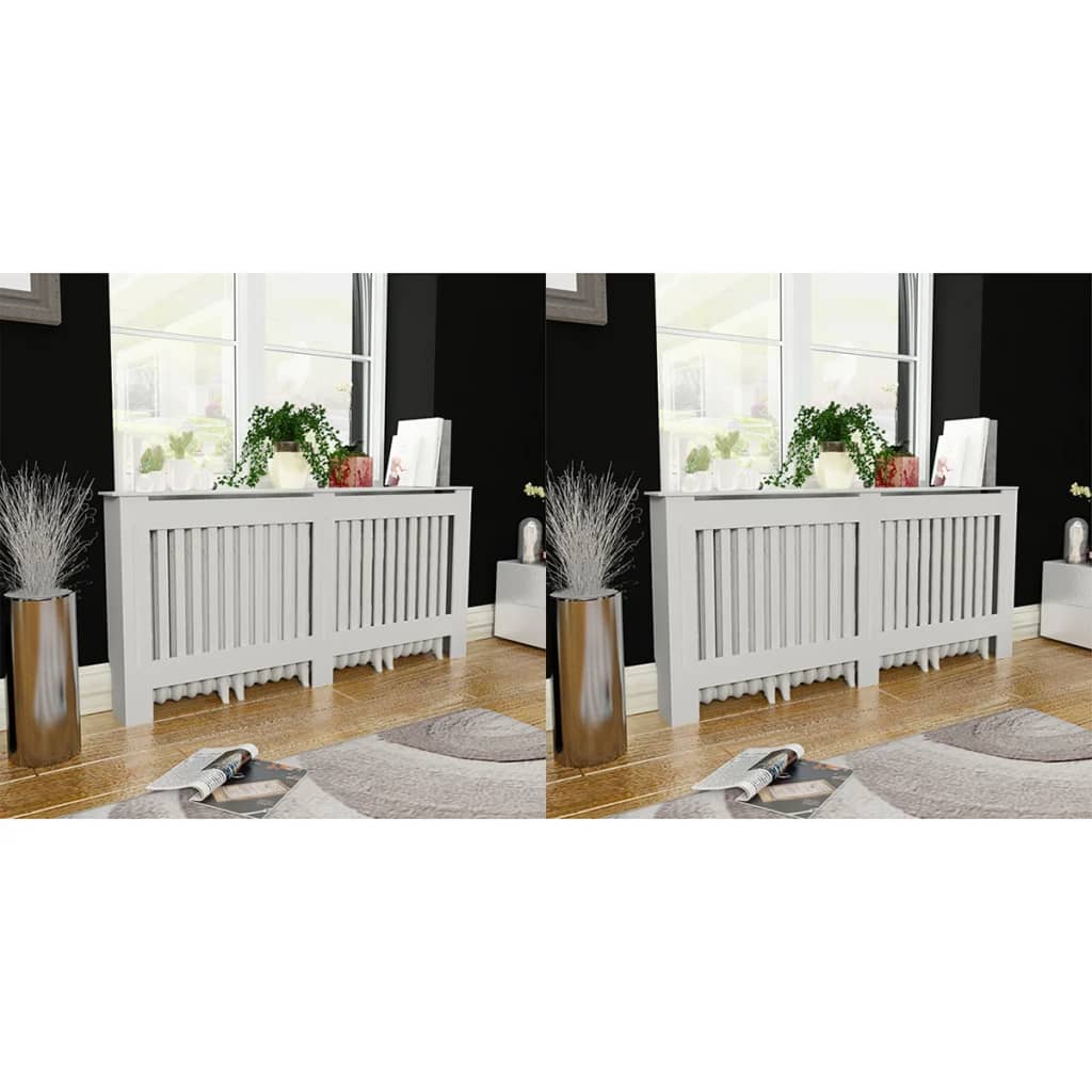 Construction de radiatorom vidaxl 2 st 172 cm mdf blanc