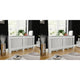 Construction de radiatorom vidaxl 2 st 172 cm mdf blanc
