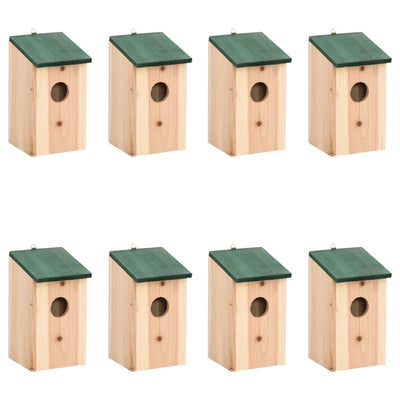 Vidaxl Bird Houses 8 PCS 12x12x22 cm Bois