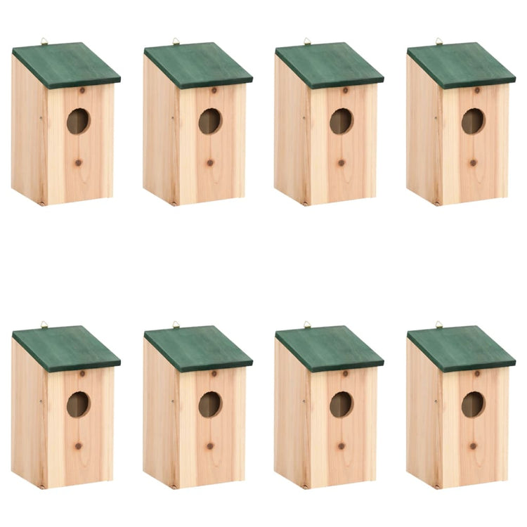 Vidaxl Bird Houses 8 PCS 12x12x22 cm Bois