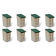 Armoires de papillon Vidaxl 8 ST 14x15x22 cm Bois
