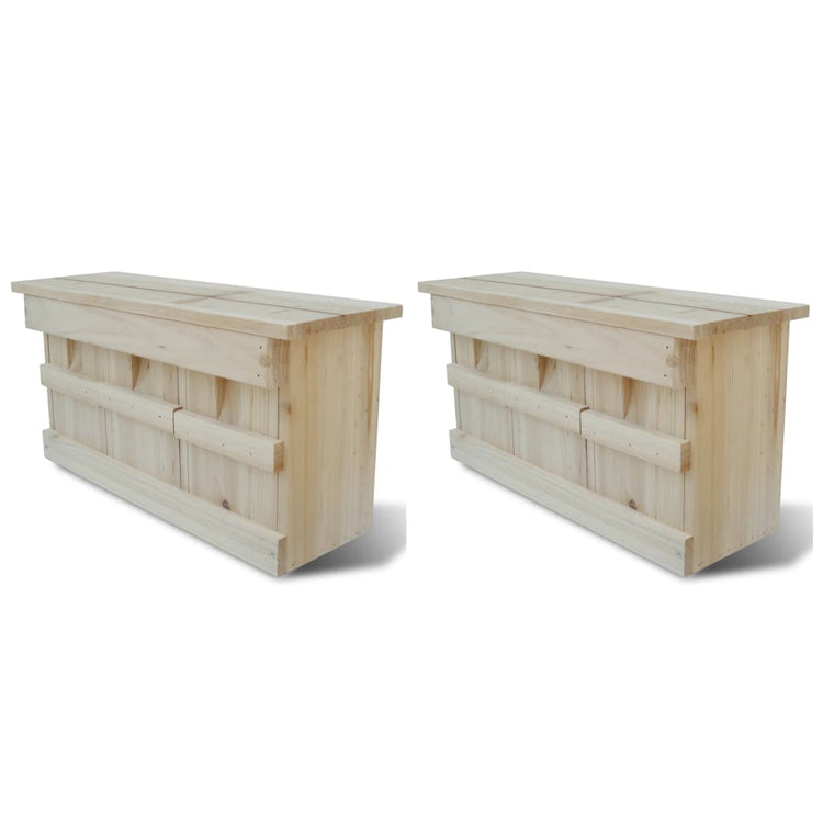 Vidaxl Mussenhuizen 2 St 44x15.5x21,5 cm Bois