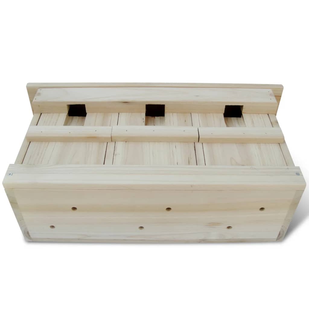 Vidaxl Mussenhuizen 2 St 44x15.5x21,5 cm Bois