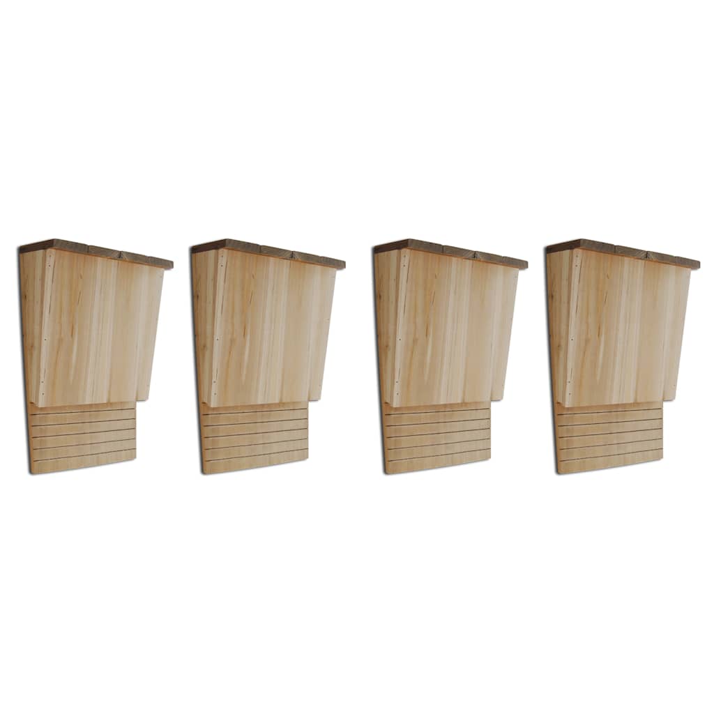 Armoires de chauve-souris vidaxl 4 pcs 22x12x34 cm en bois