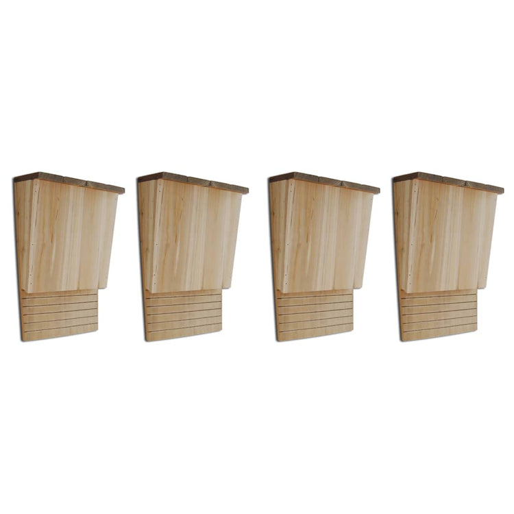 Armoires de chauve-souris vidaxl 4 pcs 22x12x34 cm en bois