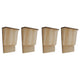 Armoires de chauve-souris vidaxl 4 pcs 22x12x34 cm en bois