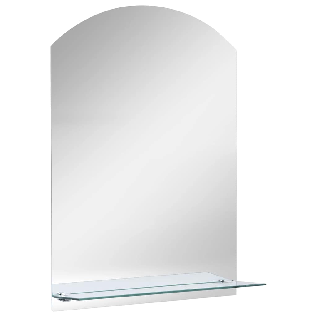 Miroir mural Vidaxl avec étagère 20x40 cm Verre durcie