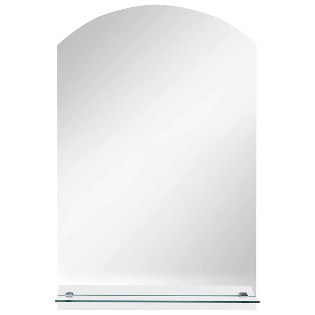 Miroir mural Vidaxl avec étagère 20x40 cm Verre durcie