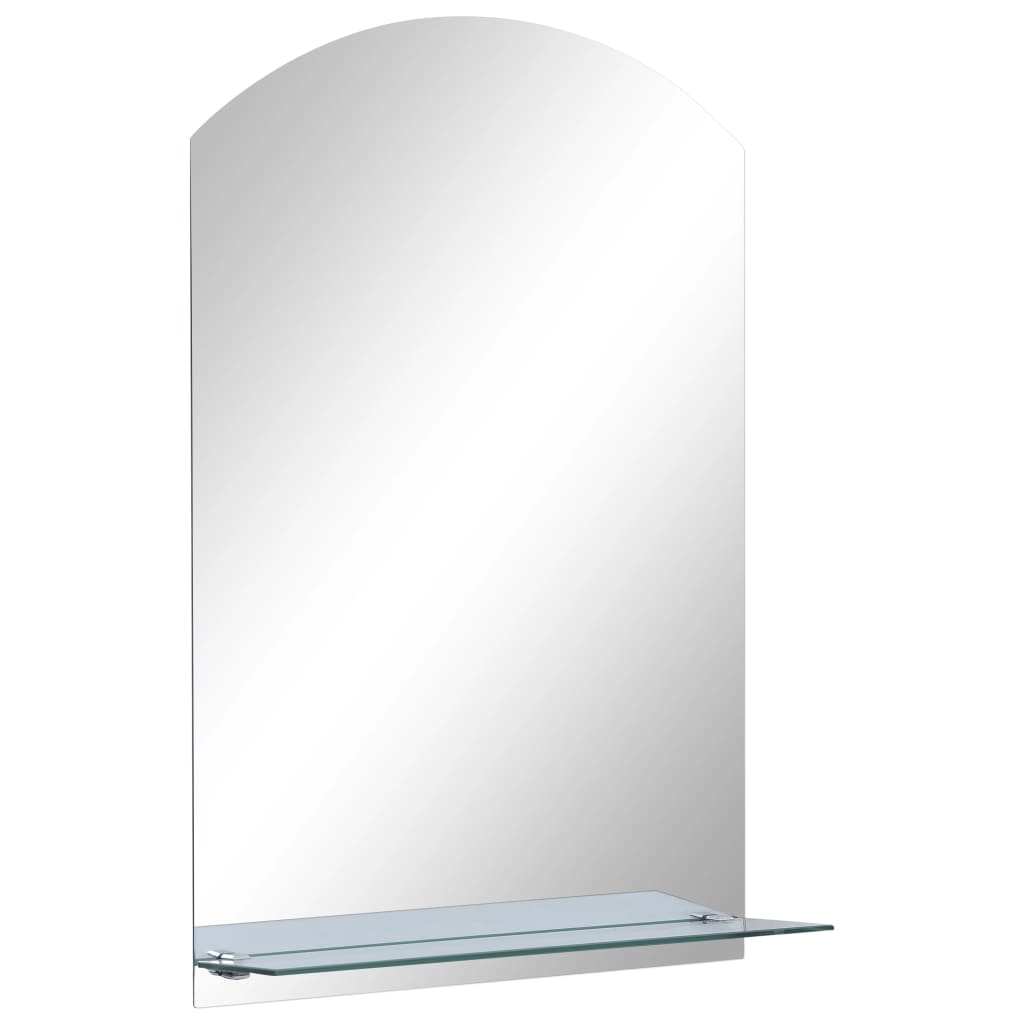 Miroir mural Vidaxl avec étagère de 40x60 cm Verre durcie