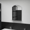 Miroir mural Vidaxl avec étagère de 40x60 cm Verre durcie