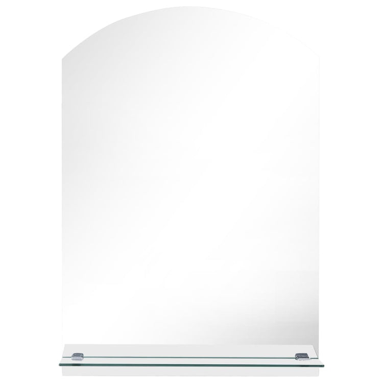 Miroir mural Vidaxl avec étagère de 50 x 70 cm Verre durcie