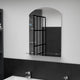 Miroir mural Vidaxl avec étagère de 50 x 70 cm Verre durcie