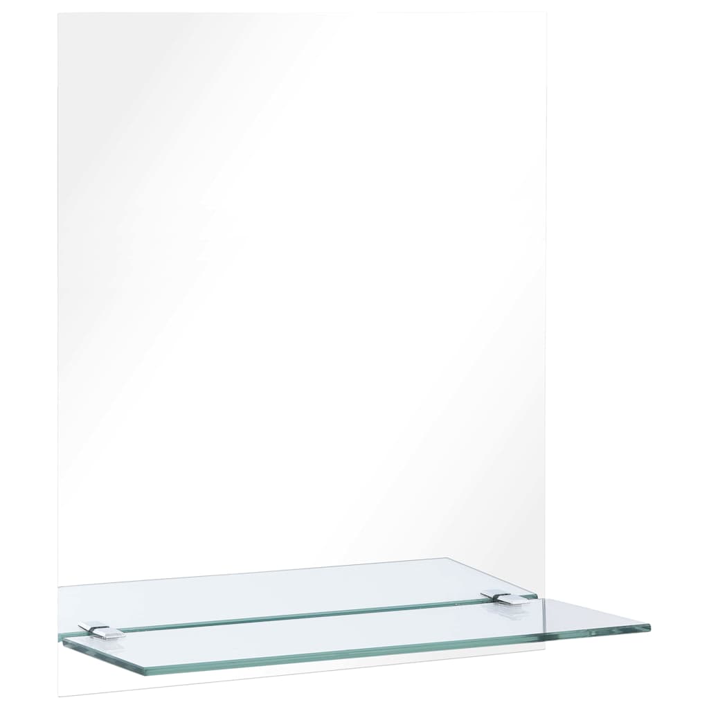 Miroir mural Vidaxl avec étagère 20x40 cm Verre durcie