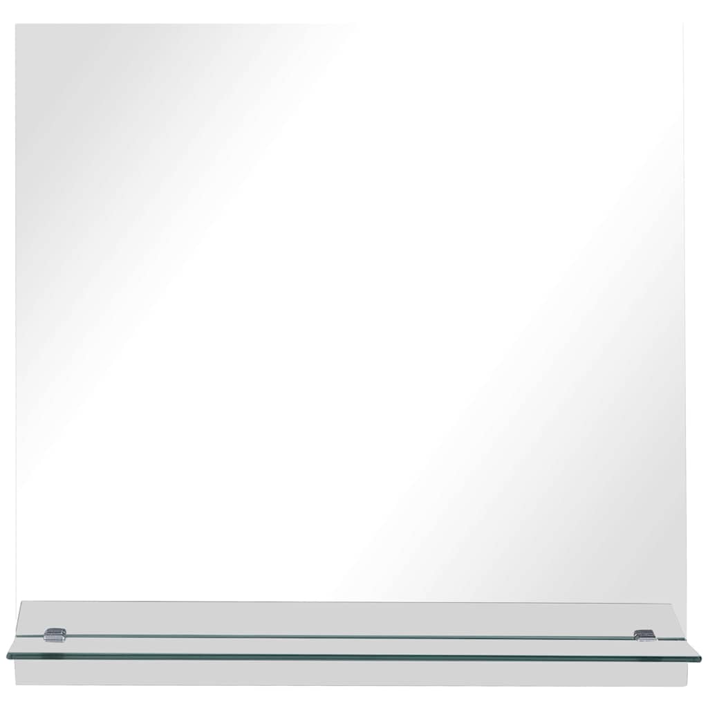 Miroir mural Vidaxl avec étagère 30x30 cm Verre durcie
