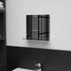 Miroir mural Vidaxl avec étagère 30x30 cm Verre durcie