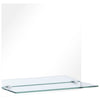 Miroir mural Vidaxl avec étagère 50x50 cm Verre durcie