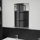 Miroir mural Vidaxl avec étagère de 40x60 cm Verre durcie