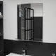 Miroir mural Vidaxl avec étagère de 50 x 70 cm Verre durcie