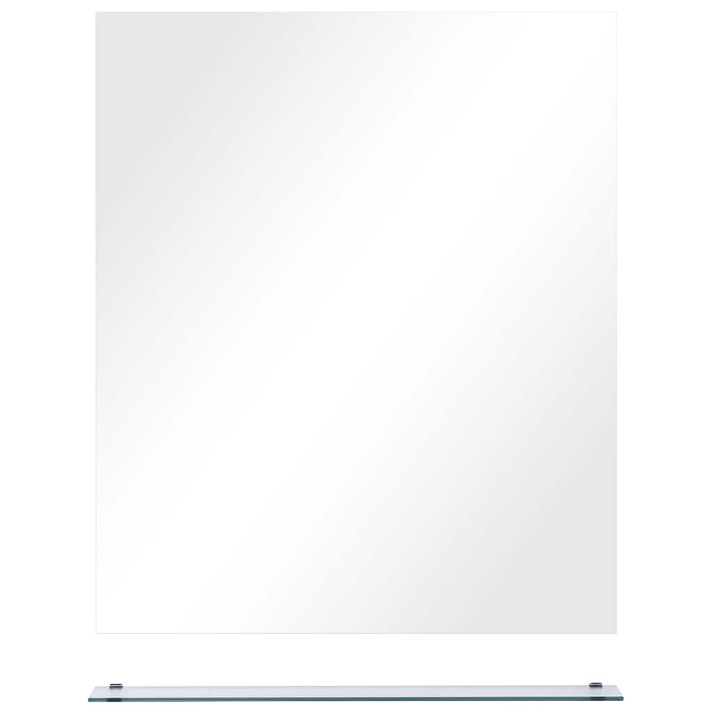 Miroir mural Vidaxl avec étagère 50x60 cm Verre durcie