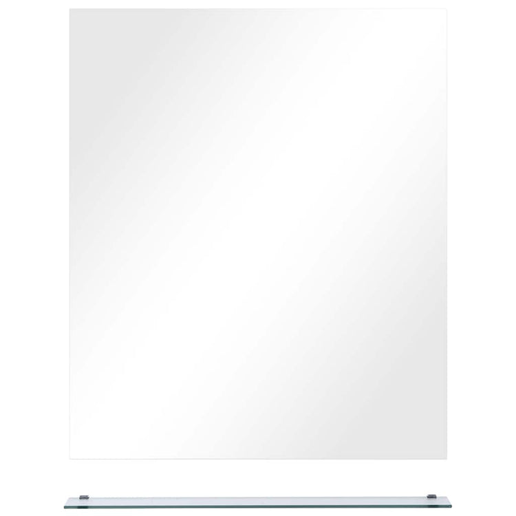 Miroir mural Vidaxl avec étagère 50x60 cm Verre durcie