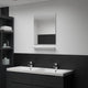 Miroir mural Vidaxl avec étagère 50x60 cm Verre durcie