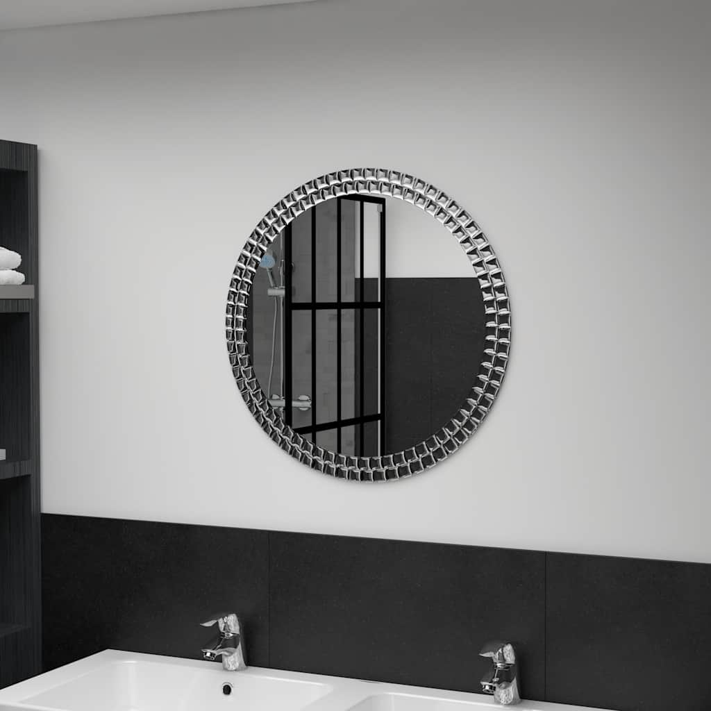 Miroir mural vidaxl 60 cm de verre trempé