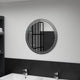 Miroir mural vidaxl 60 cm de verre trempé