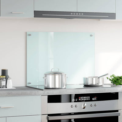 Vidaxl Splash Screen Kitchen 70x50 cm Blanc de verre durci