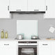 Vidaxl Splash Screen Kitchen 70x60 cm Blanc de verre trempé