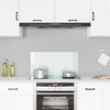 Vidaxl Splash Screen Kitchen 80x40 cm Blanc de verre durci