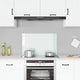Vidaxl Splash Screen Kitchen 80x50 cm Blanc de verre durci